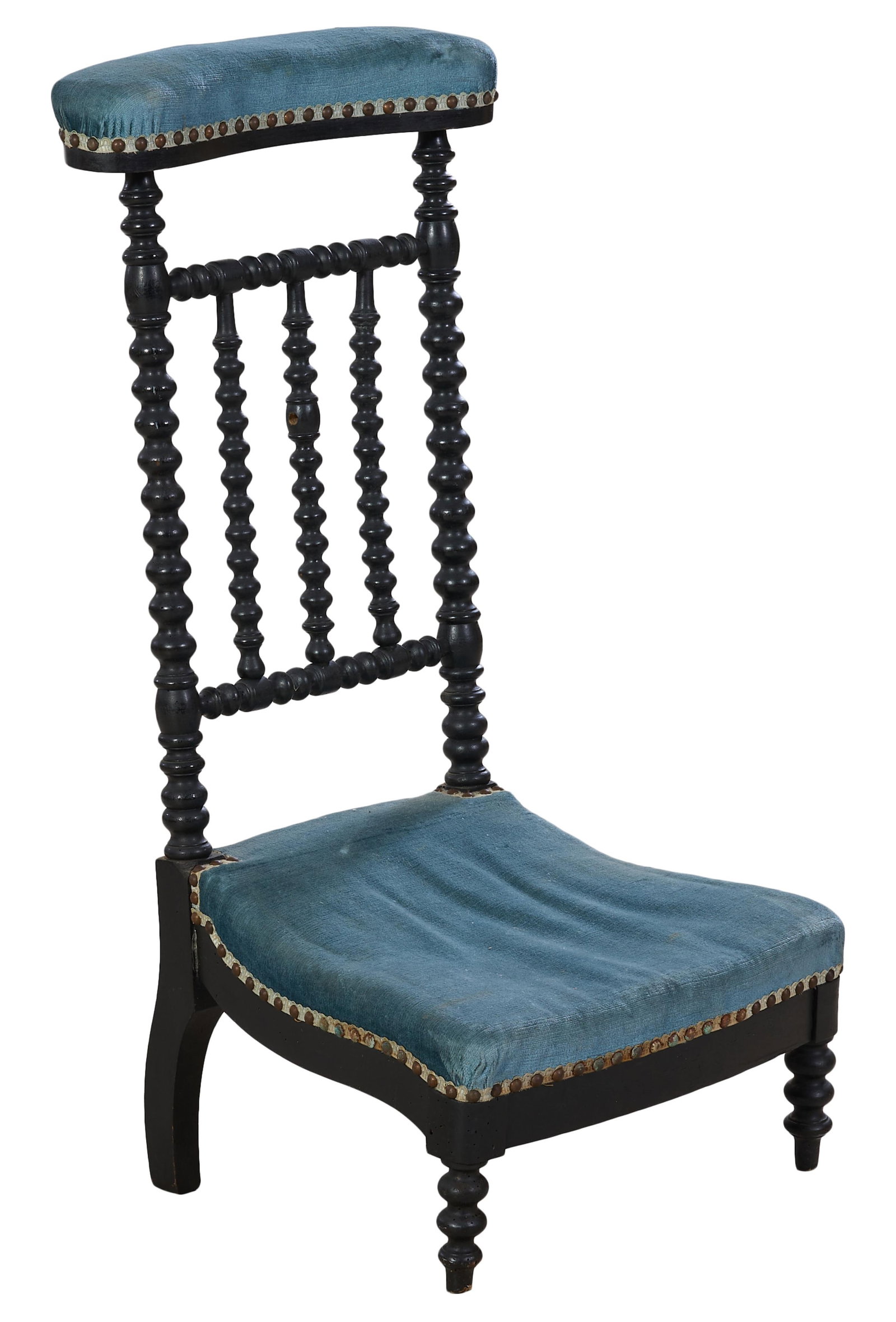 French Napoleon III Ebonized Prie Dieu, late 19th c., H.- 37 in., W.- 18 in., D.- 19 in. (1 of 1)