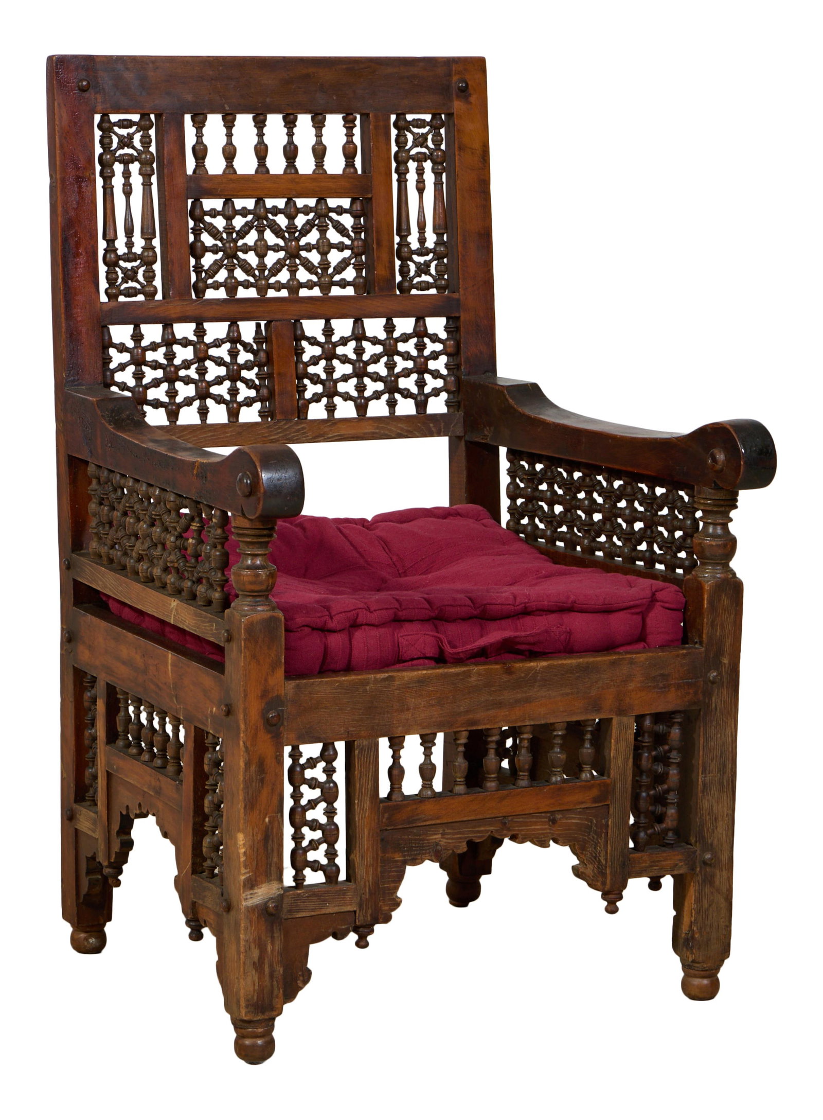 French Henri II Style Walnut Armchair, late 19th c., H.- 36 in., W.- 21 1/2 in., D.- 22 in. (1 of 1)