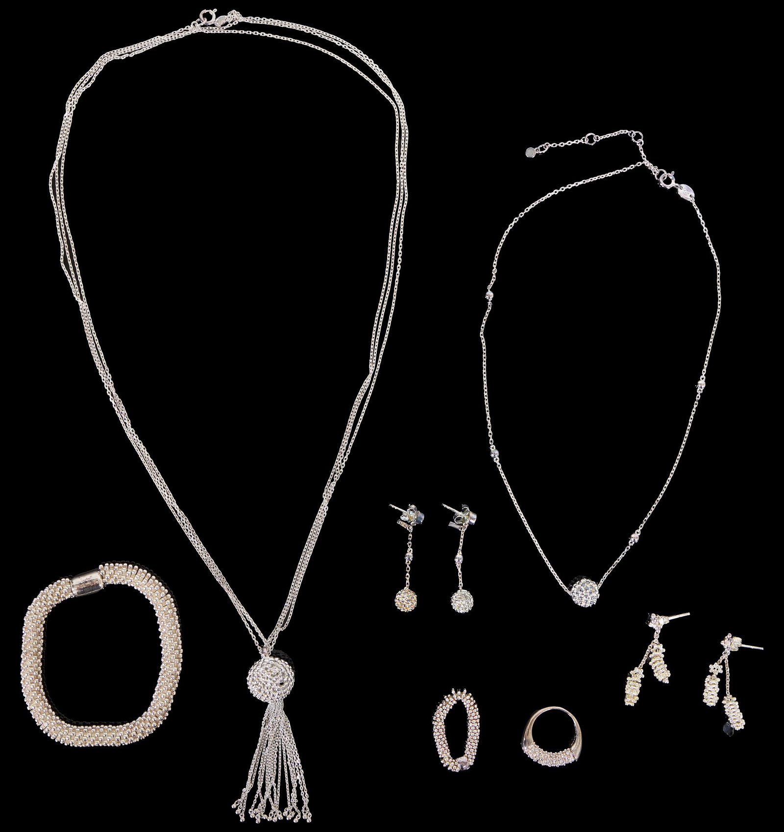 Nine Piece Links of London Sterling Effervescent Jewelry Set, Ring- Size- 5 (9 Pcs.) (1 of 4)