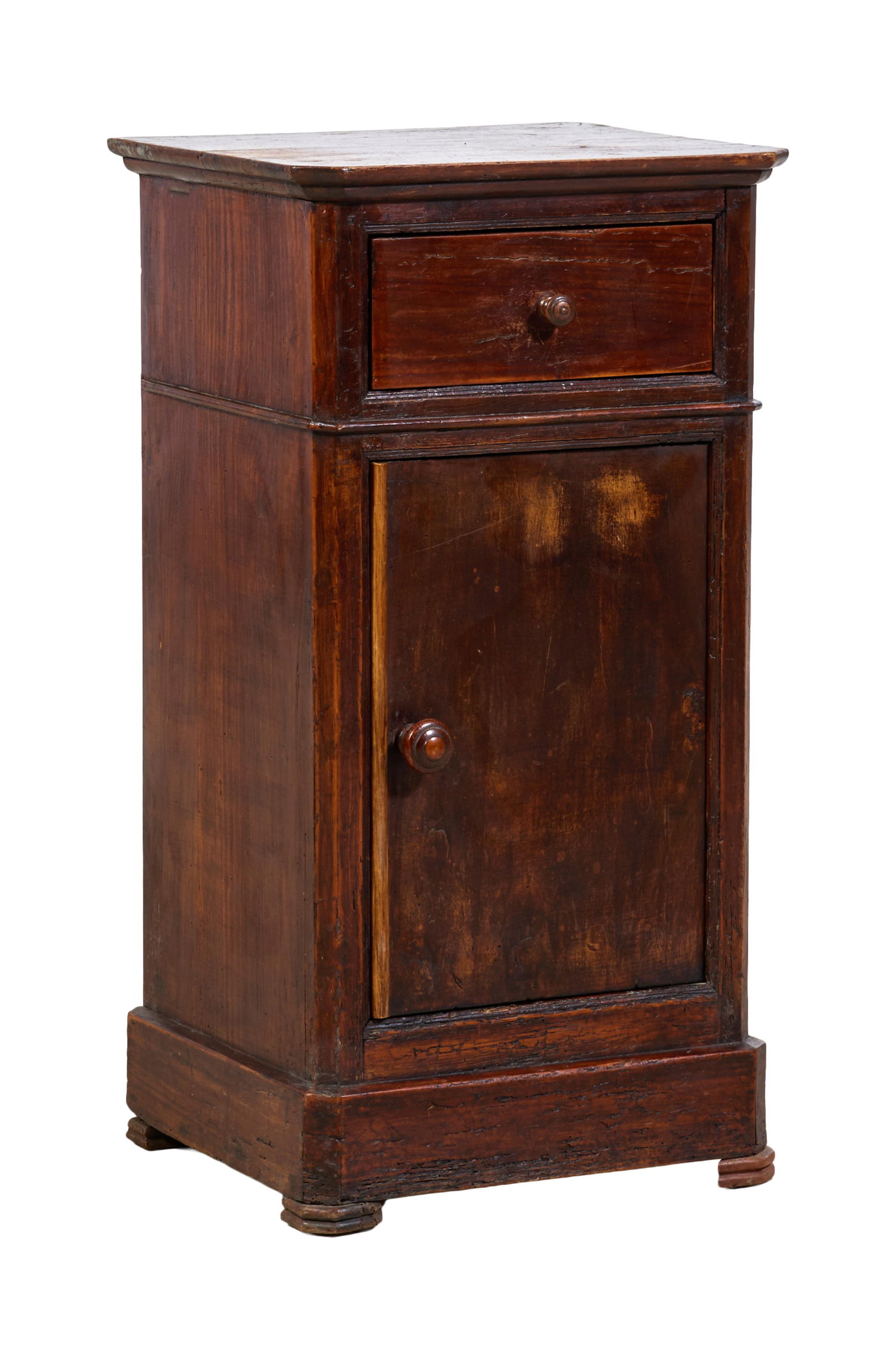 French Louis Philippe Walnut Nightstands, mid 19th c., H.- 29 1/2 in., W.- 15 1/2 in., D.- 13 1/2 (1 of 1)