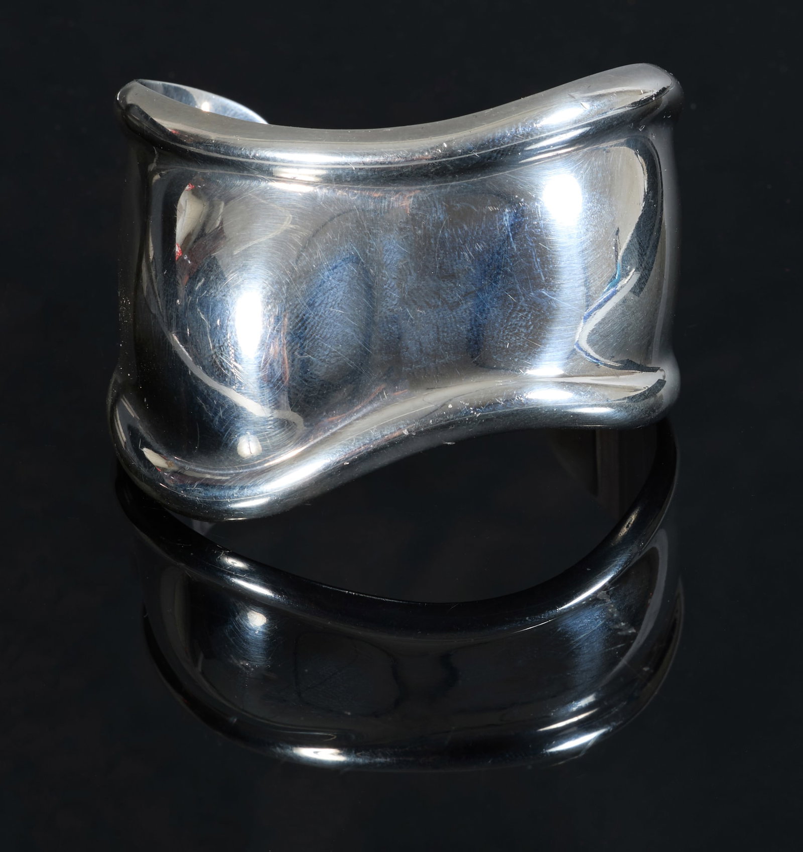 Elsa Peretti for Tiffany & Co. Small Sterling Bone Cuff, 20th c., App. Total Wt.- 1.70 Troy oz., H.- (1 of 2)