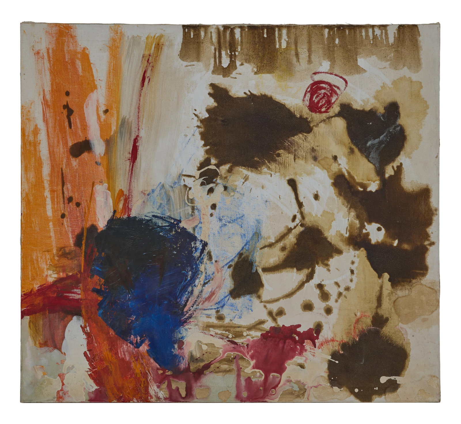 American School (Mid-20th Century), "Untitled: Abstract," H.- 40 in., W.- 36 in.: American School (Mid-20th Century), "Untitled: Abstract," oil on canvas, unsigned, unframed, H.- 40 in., W.- 36 in. Provenance: The Estate of Joseph A. Jaeger, Jr., New Orleans, LA.