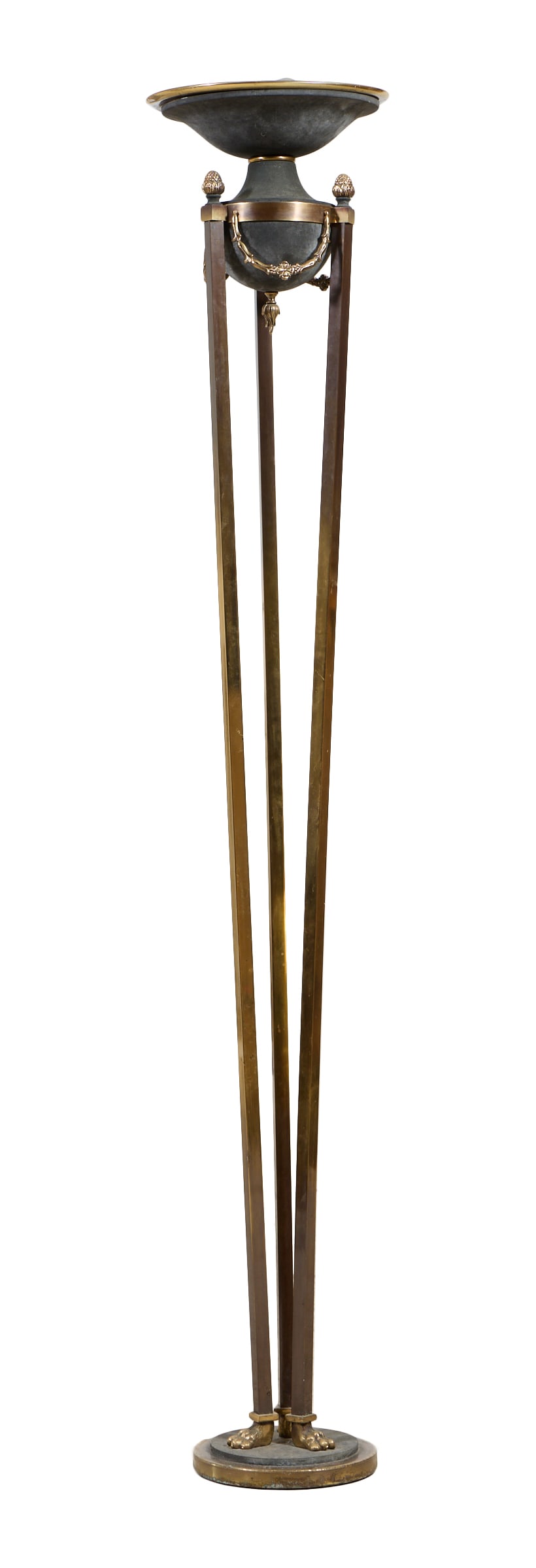 French Empire Style Torchiere Floor Lamp, 20th c., H.- 71 1/4 in., Dia.- 15 2/8 in. (1 of 4)