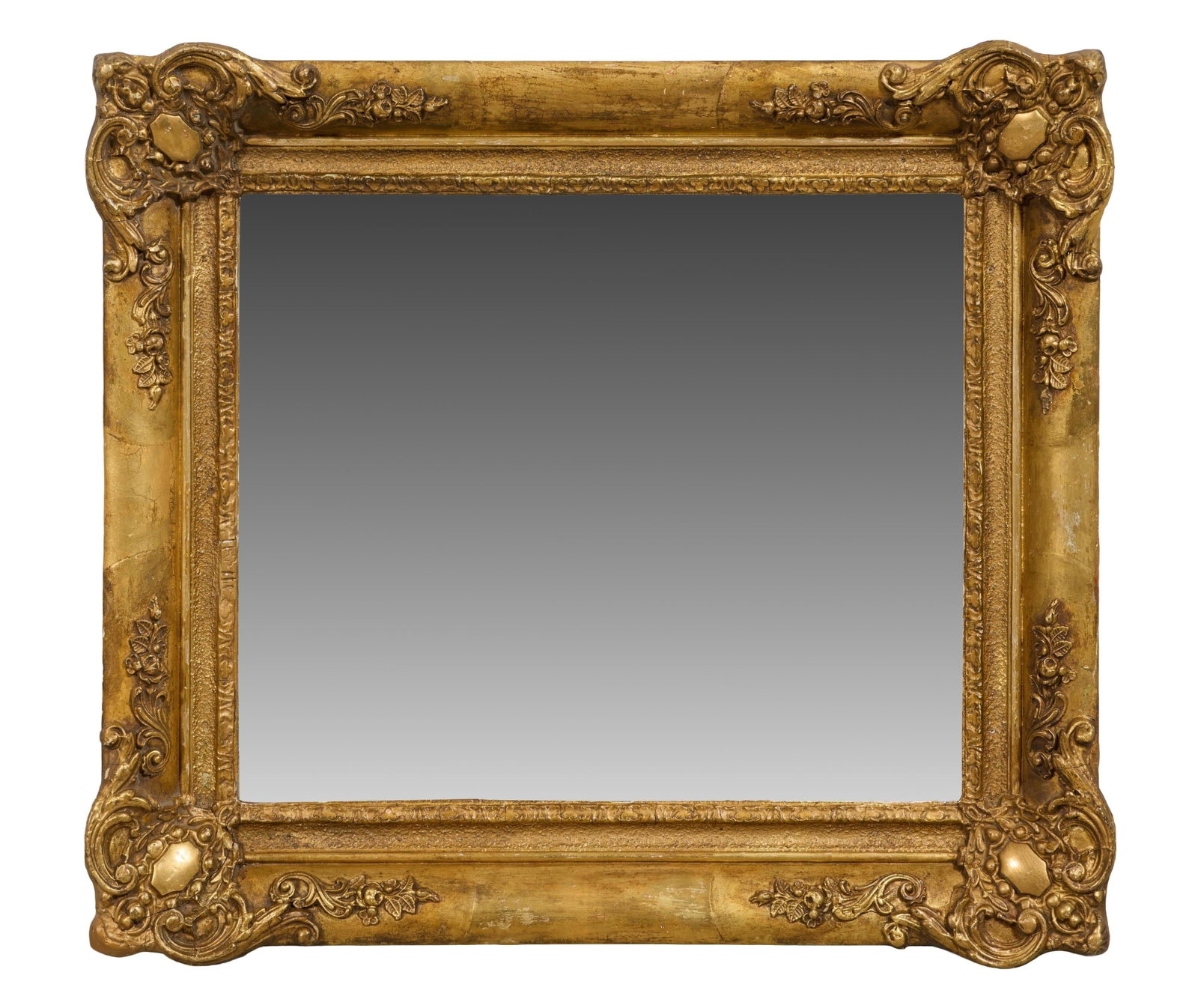 French Louis XV Style Giltwood Mirror, late 20th c., H.- 21 in., W.- 24 in. (1 of 1)