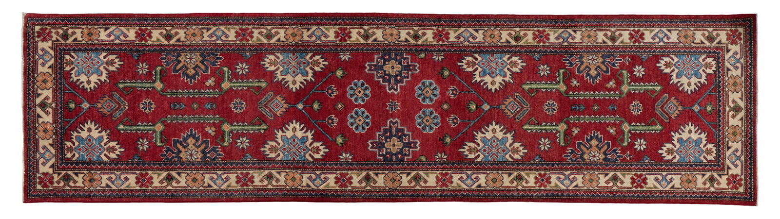 Uzbek Kuba Runner, 2' 6 x 9' 8. (1 of 2)