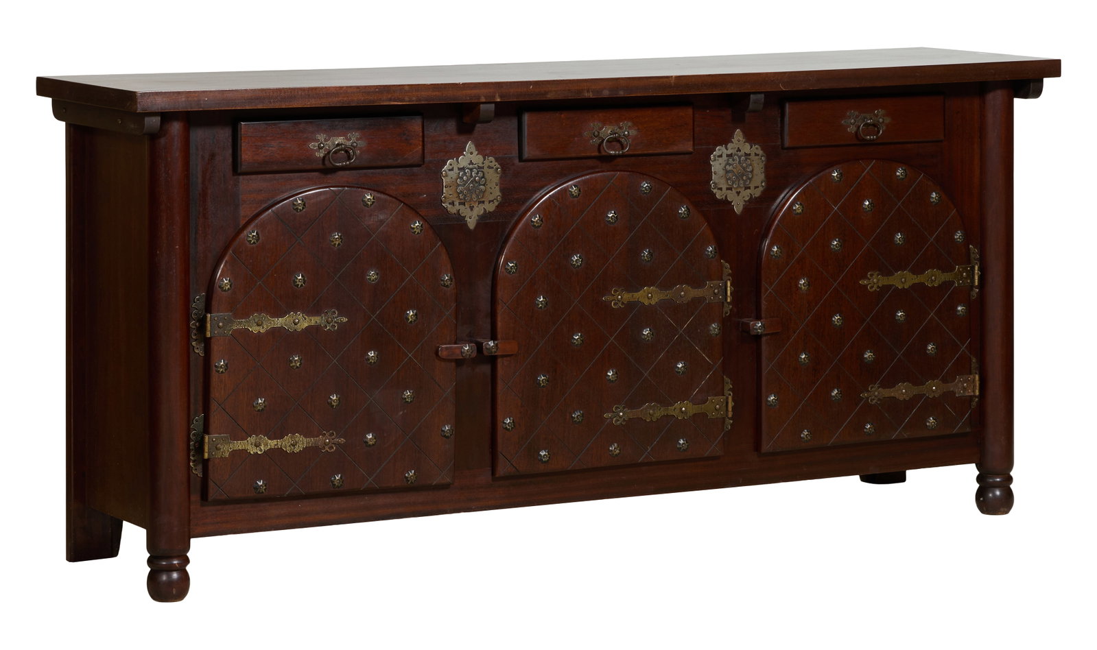 Spanish Medieval Style Sideboard, late 20th c., H.- 40 1/2 in., W.- 88 1/4 in., D.- 21 1/2 in. (1 of 1)