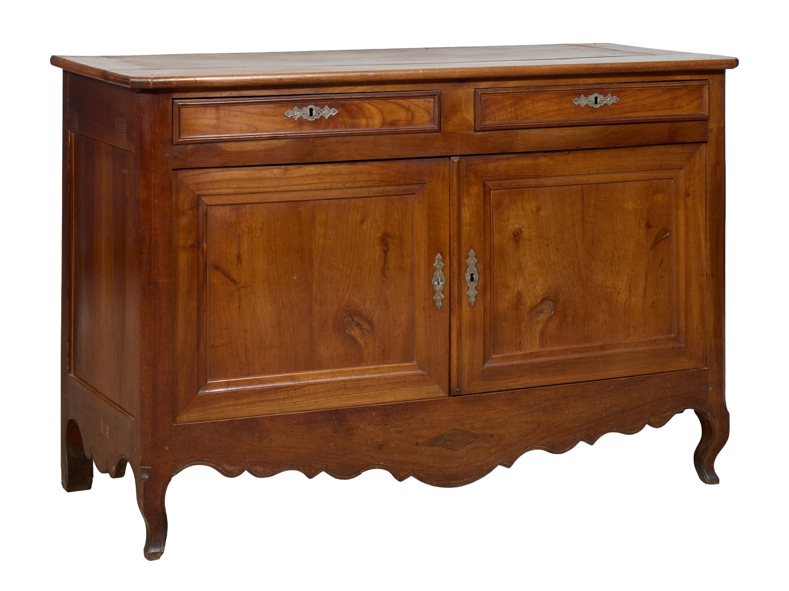 French Louis XV Style Walnut Sideboard, mid 19th c., H.- 41 7/8 in., W.- 62 5/8 in., D.- 25 3/4 in. (1 of 1)