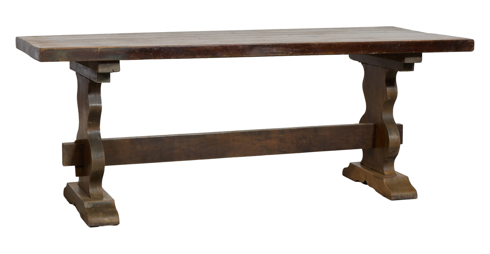 Rustic French Provincial Monastery Table, mid 20th c., H.- 30 in., W.- 78 1/8 in., D.- 31 1/2 in. (1 of 1)