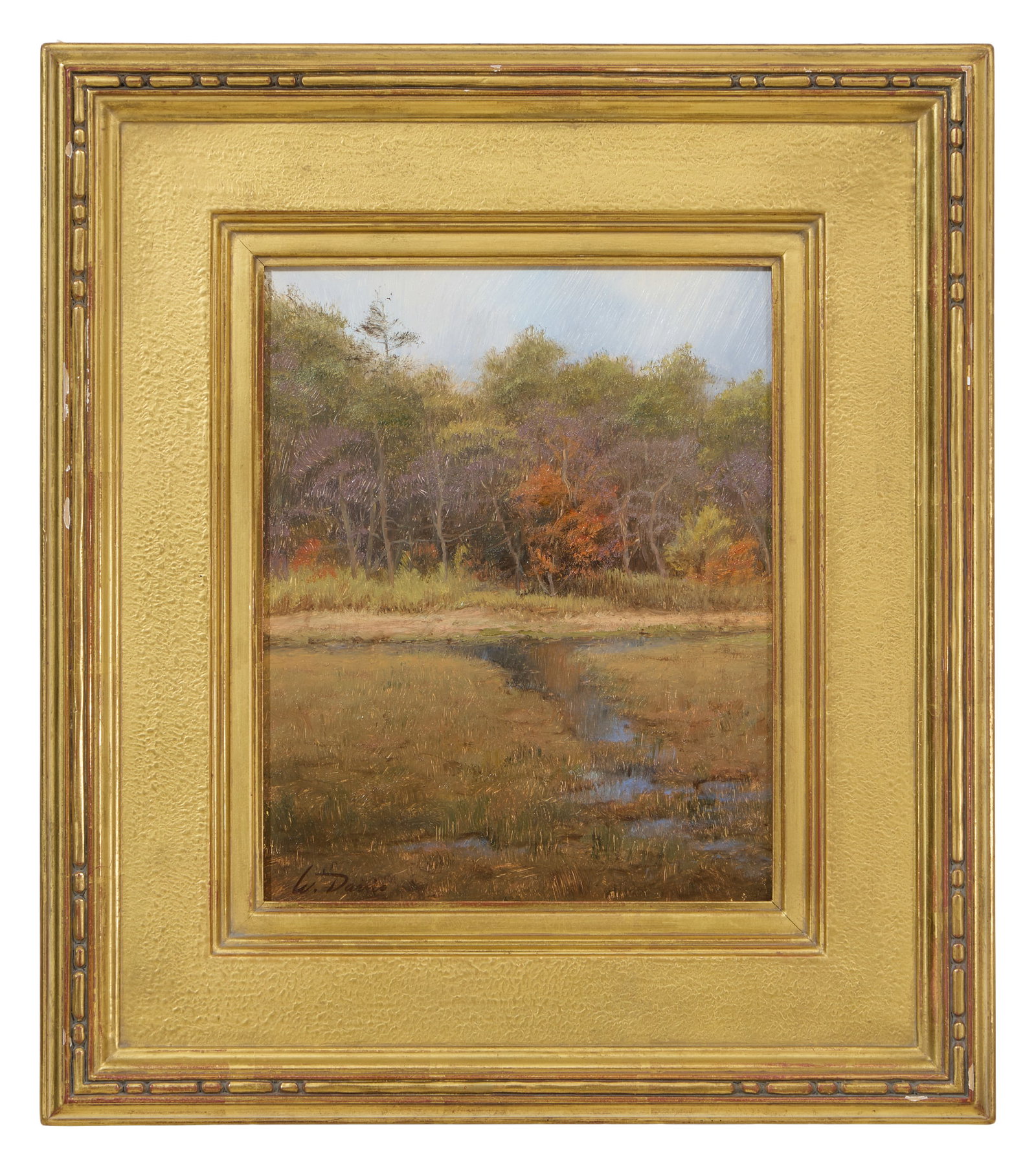 William Robert Davis (American/Massachusetts, b. 1952), "October at Scorton Creek Marsh, Sandwich," (1 of 7)