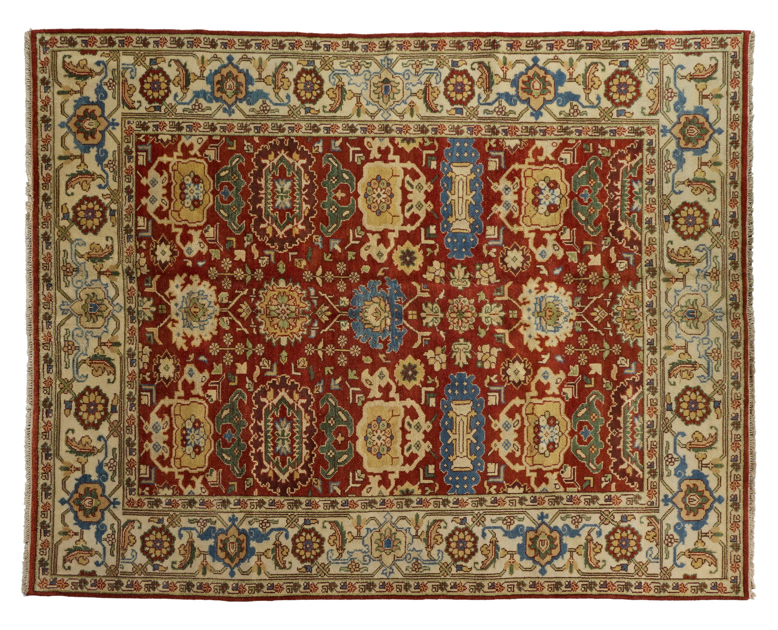 Agra Mahal Carpet, 7' 10 x 9' 9. (1 of 2)