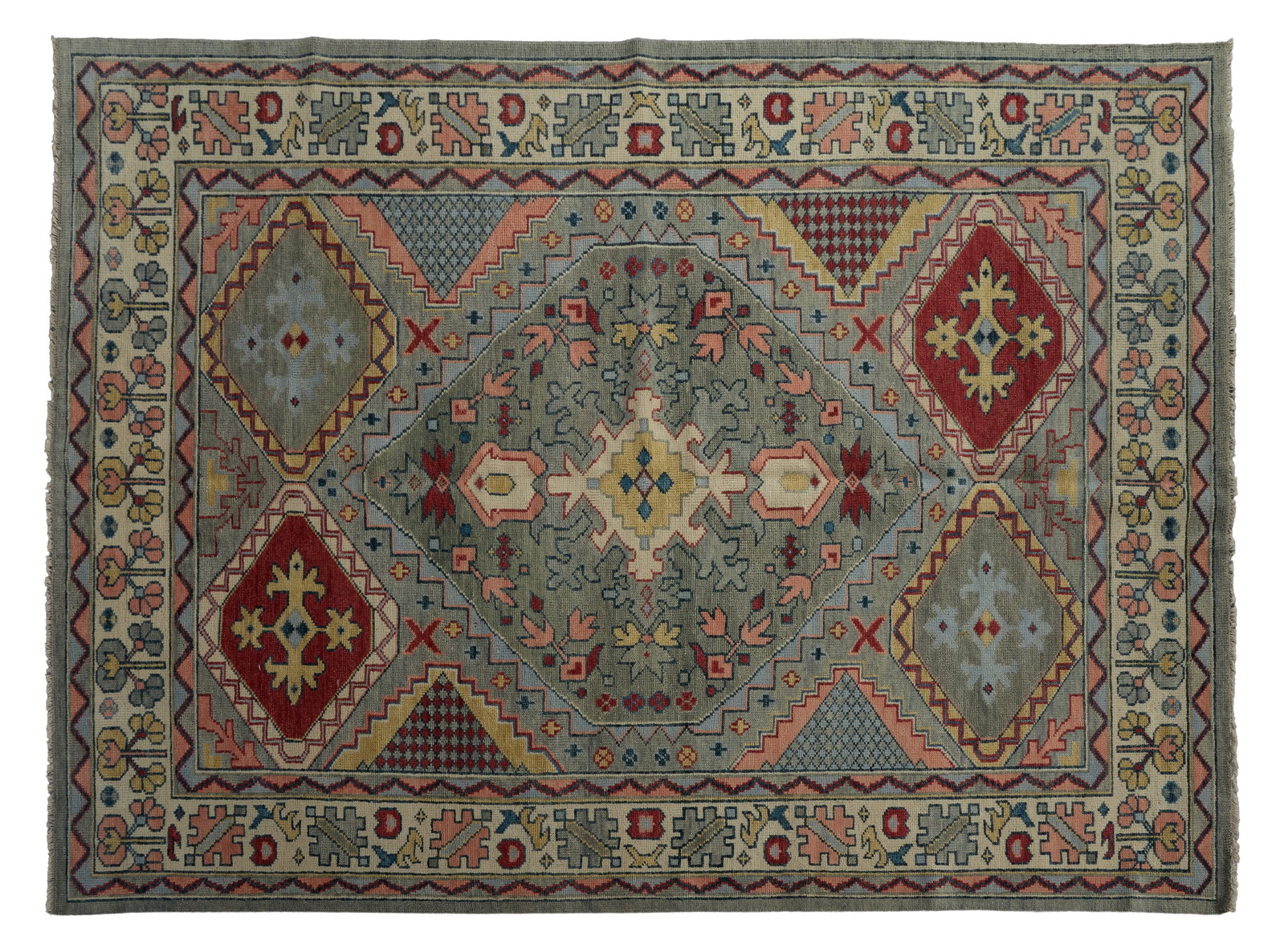 Laristan Bijar Carpet, 8' 9 x 11' 10. (1 of 2)