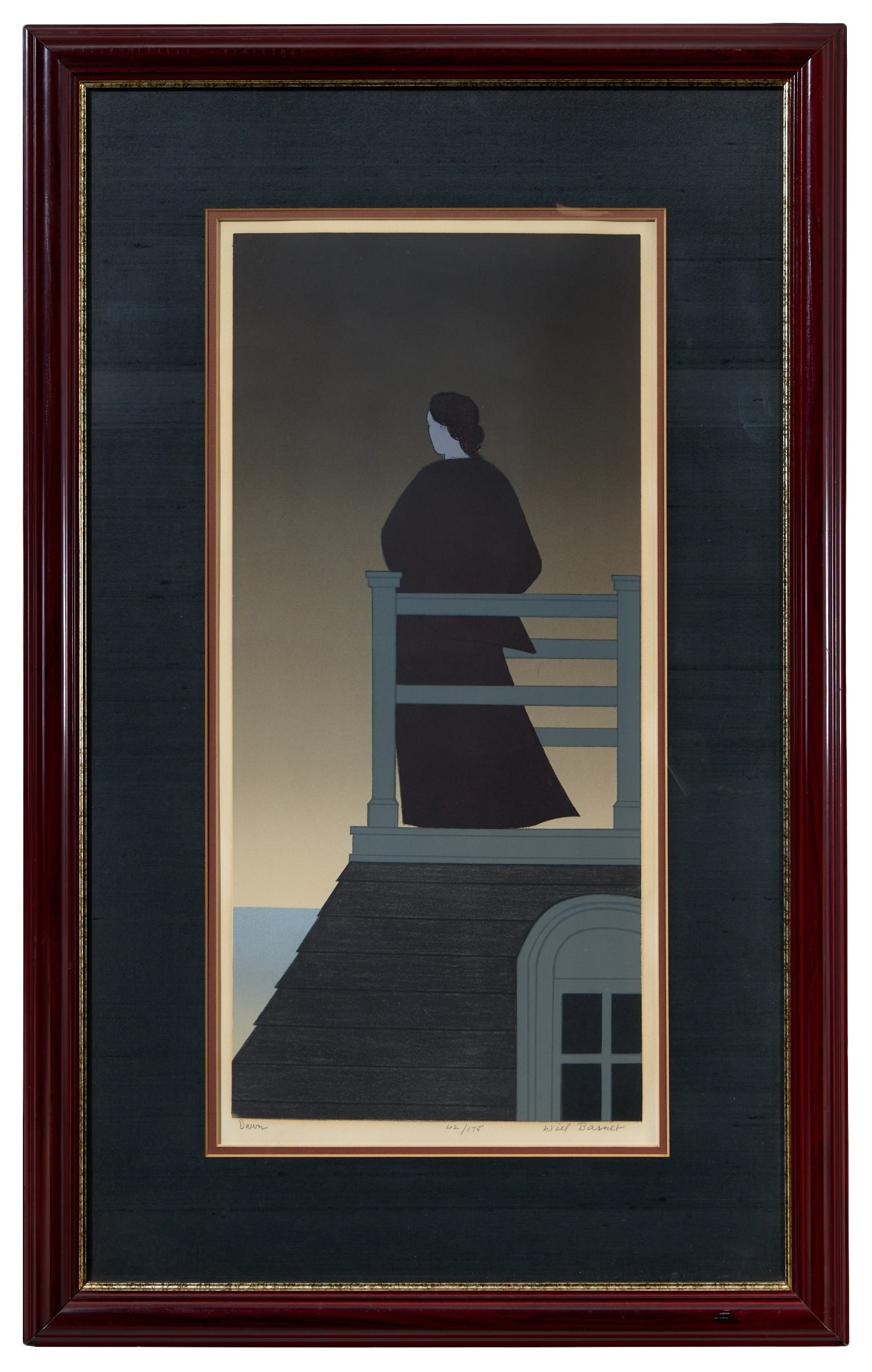 Will Barnet (American, 1911-2012), "Dawn," 1975, Sight- H.- 24 1/2 in., W.- 11 1/2 in., Framed- H.- (1 of 5)