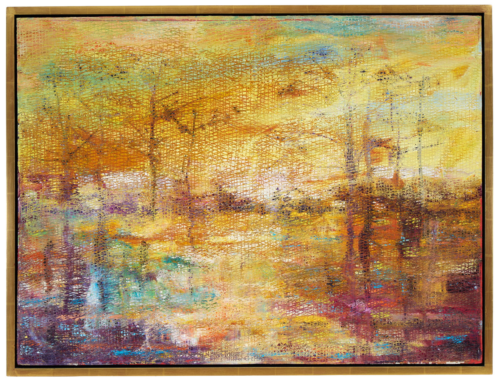 Hunt Slonem (American/Louisiana, b. 1951), "Bayou Teche," 2013, H.- 30 in., W.- 40 in., Framed- H.- (1 of 4)