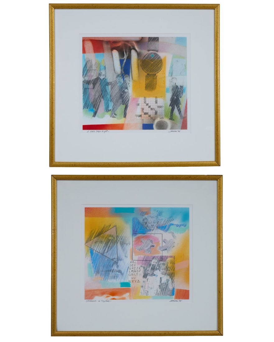 Dale Freiler (American/Louisiana, b. 1947), Two Works on Paper, 1995, Each- Sight- H.- 14 3/4 in., W (1 of 11)