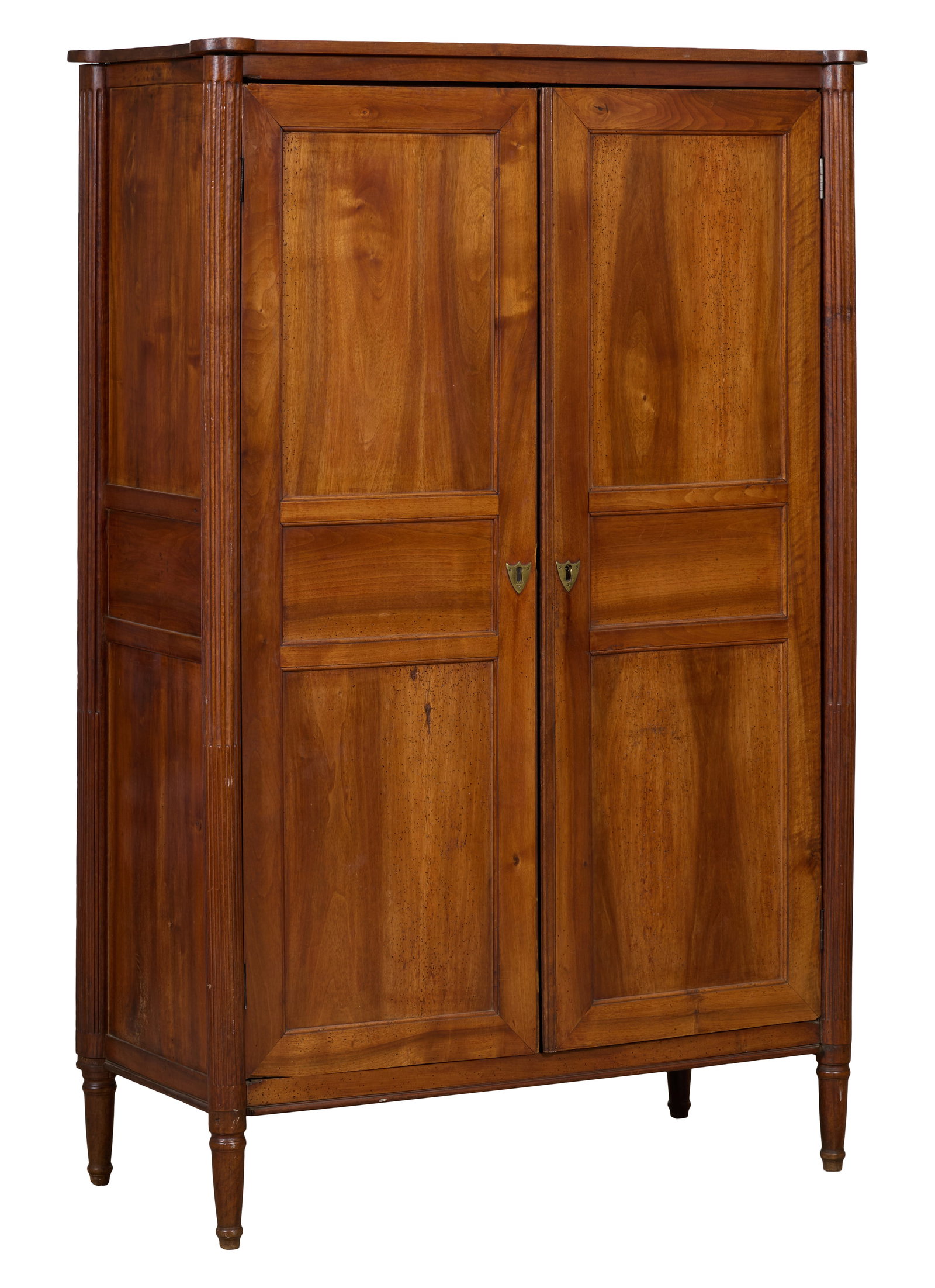 French Louis XVI Style Walnut Armoire, late 19th c., H.- 67 5/8 in., W.- 44 1/4 in., D.- 20 1/2 in. (1 of 1)