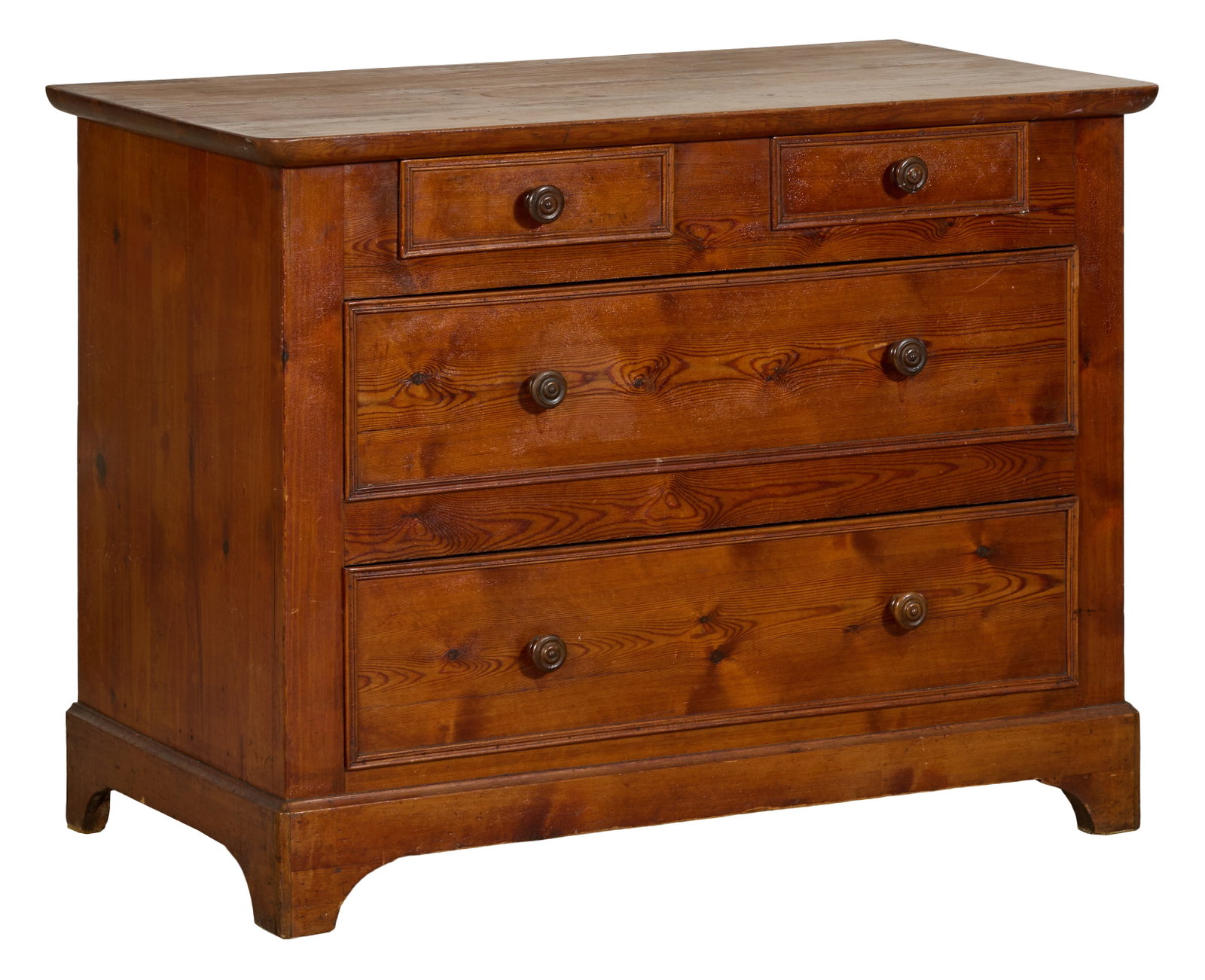 French Provincial Louis Philippe Influenced Pine Commode, late 19th c., H.- 31 3/4 in., W.- 41 3/4 (1 of 1)