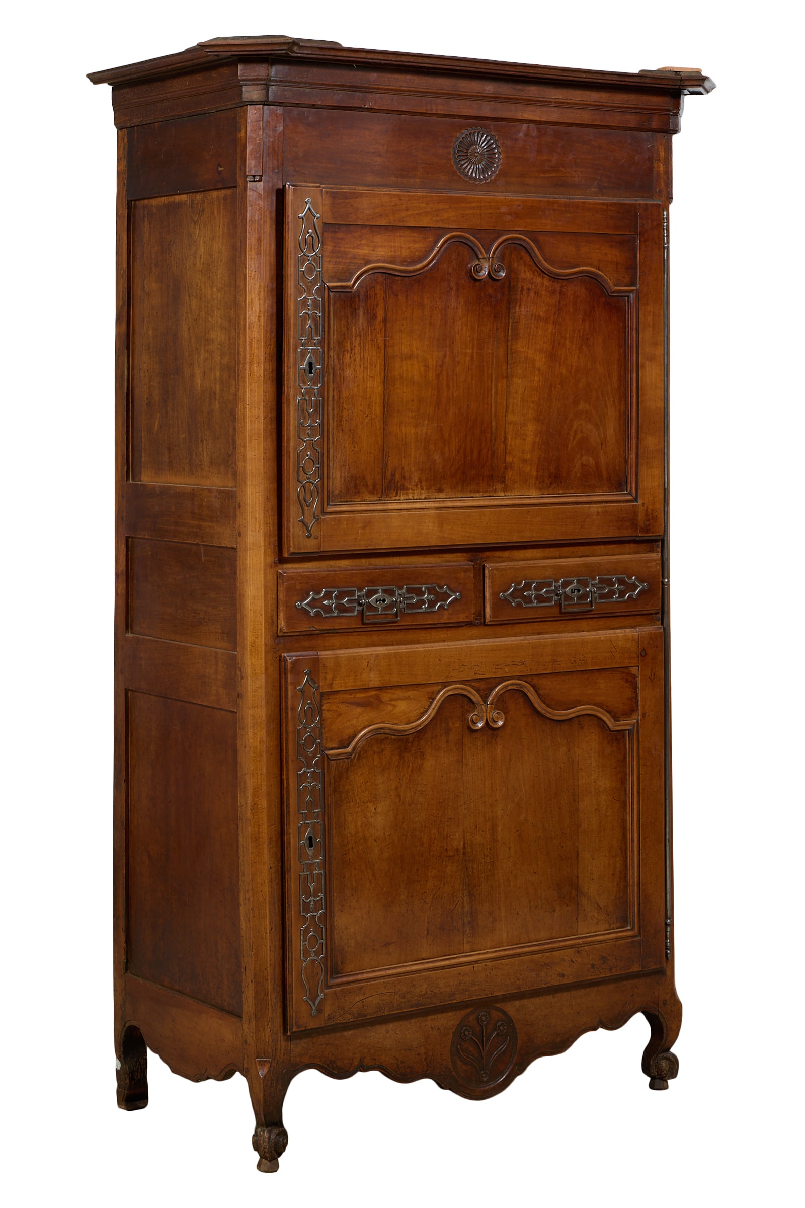 French Louis XV Style Walnut Homme Debout, mid 19th c., H.- 81 1/2 in., W.- 48 in., D.- 26 3/4 in. (1 of 1)