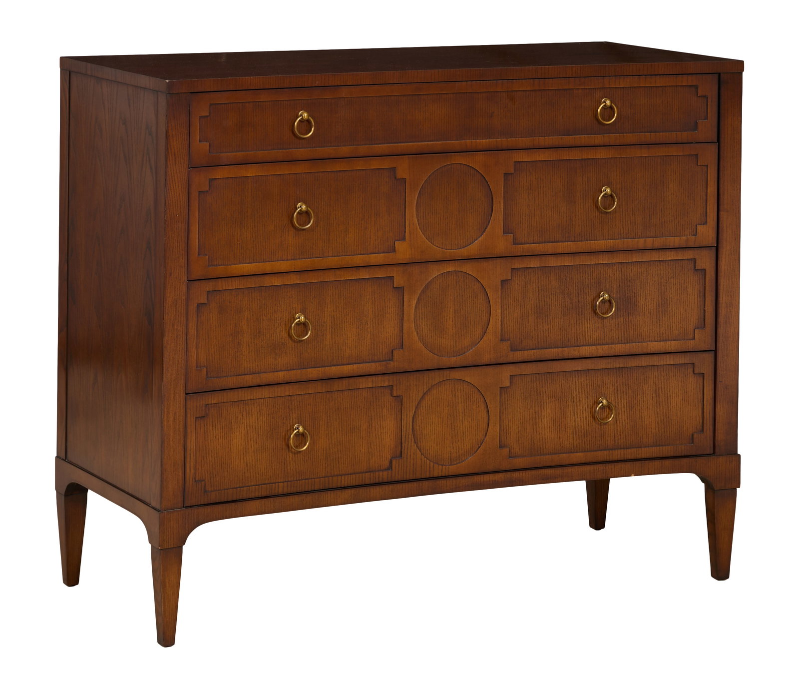 Contemporary Hollywood Regency Style Chest of Drawers, 21st c., H.- 41 7/8 in., W.- 50 in., D.- 22 (1 of 1)