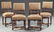 Set of Four Henri II Style Upholstered Carved Rosewood