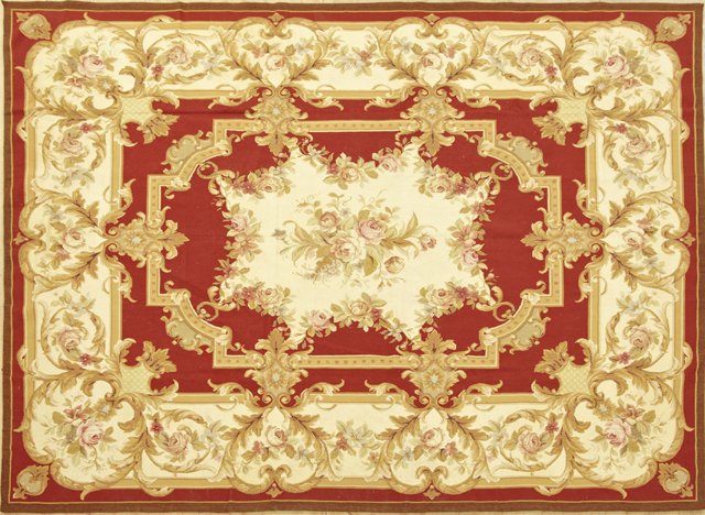 Louis Philippe Style Aubusson Carpet, 8' x 10'.: Louis Philippe Style Aubusson Carpet, 8' x 10'.