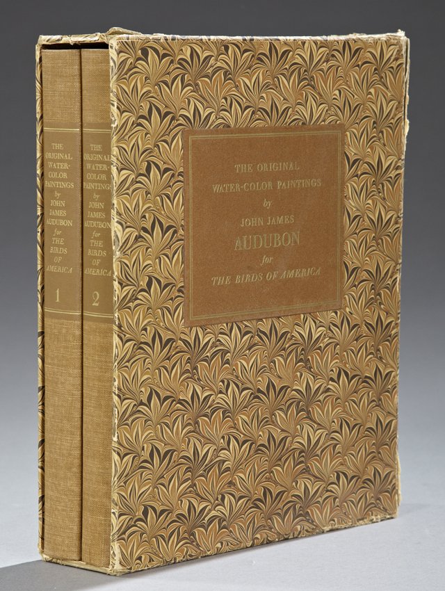 "The Original Water-Color Paintings" by John James: "The Original Water-Color Paintings" by John James Audubon for the Birds of America, 1966, two volumes published by American Heritage Publishing Co., Inc.