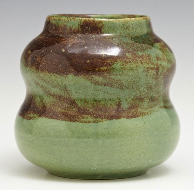 New Orleans Glazed Pottery Waisted Vase, mid 20th c., Apr 12, 2014 Crescent City Auction