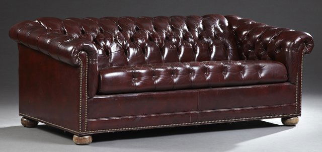 Style Tufted Leather Chesterfield Sleeper Sofa Style Tufted Leather Chesterfield Sleeper Sofa