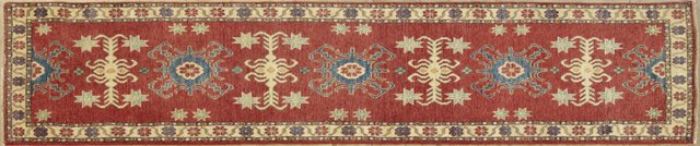 Uzbe Kazak Runner, 2' 8 x 10' 6.: Uzbe Kazak Runner, 2' 8 x 10' 6.