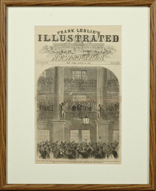"The Hon. Jefferson Davis, President-Elect of the New: "The Hon. Jefferson Davis, President-Elect of the New Southern Confederacy, Addressing the Citizens of Montgomery, Ala, From the Balcony of the Exchange Hotel, on the night of February 16th, 1861, and