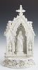Biscuit and High Glaze White Porcelain Holy Water Font,