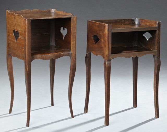 Two French Provincial Louis XV Style Nightstands, early (1 of 1)