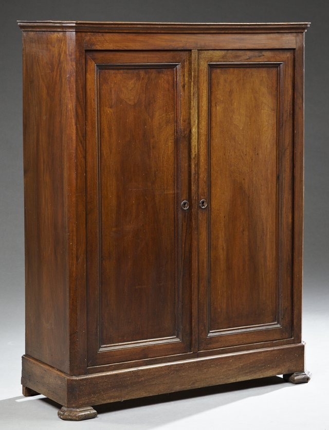 French Provincial Louis Philippe Carved Walnut Cabinet, (1 of 1)
