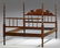 Southern Late Victorian Carved Walnut Four Poster Bed,