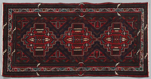 Baluchi Carpet, 6' 4" x 3' 8".: Baluchi Carpet, 6' 4" x 3' 8".