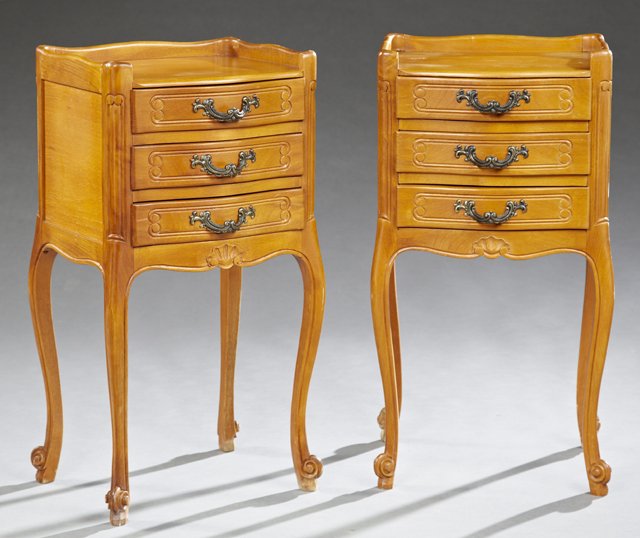Pair of French Louis XV Style Carved Cherry (1 of 1)