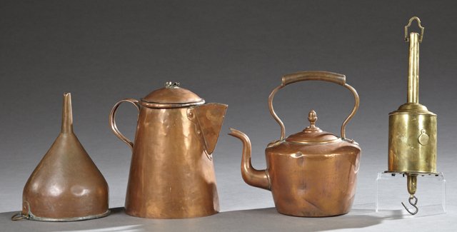 Group of Four Metal Items, 19th c., consisting of a (1 of 1)