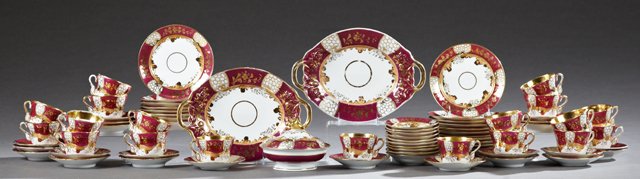 Seventy-Four Piece Old Paris Porcelain Partial Dinner (1 of 3)