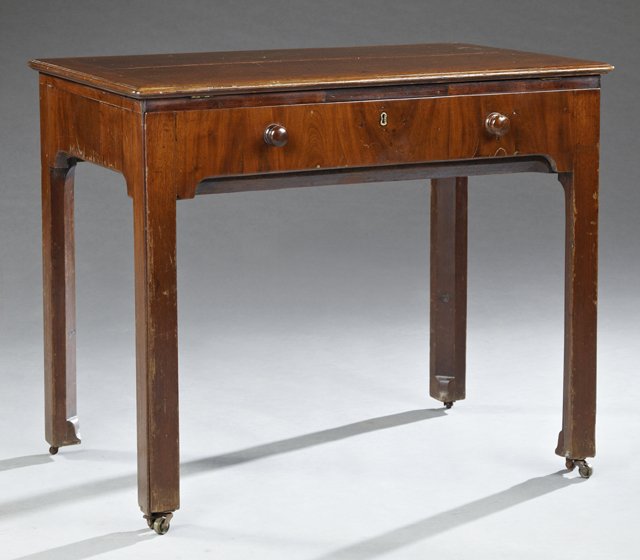 English George III Carved Mahogany Architect's Desk, (1 of 3)
