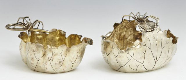 Rare George Shiebler Sterling Sugar and Creamer, c. (1 of 1)