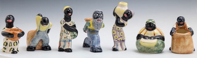 Group of Seven Shearwater Pottery Black Americana (1 of 1)