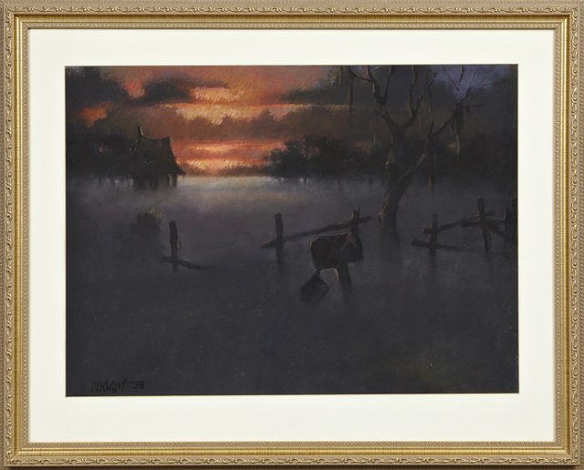 Don Wright (1938-2007), "Sunset on the Bayou," 1998, (1 of 1)