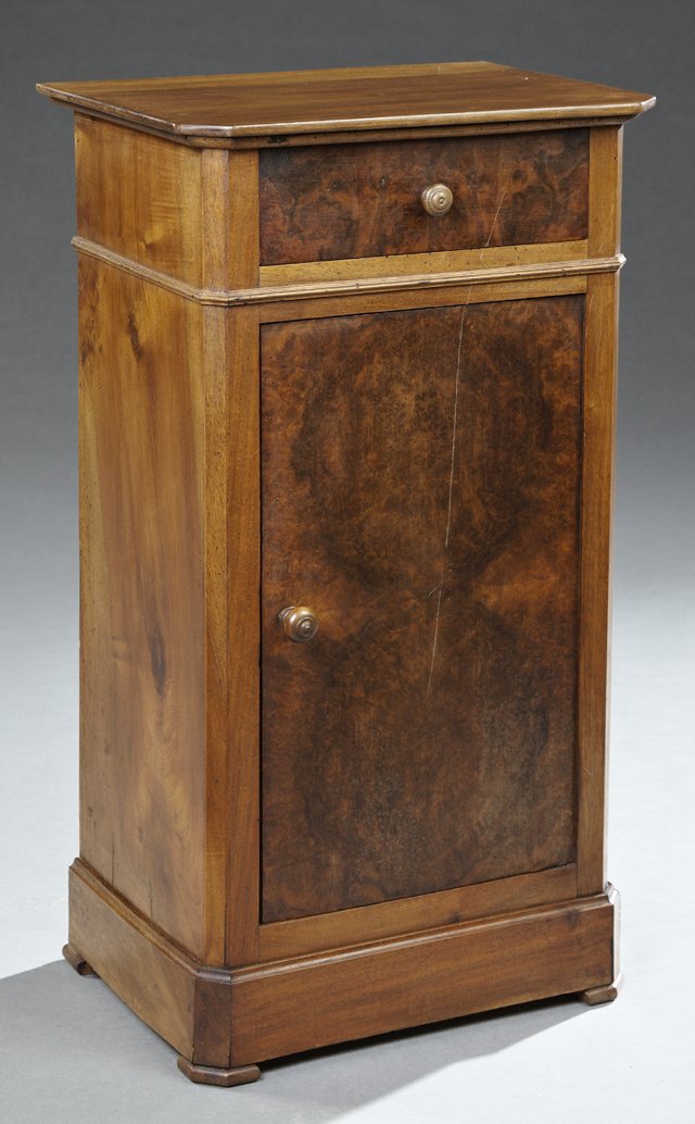 French Louis Philippe Carved Walnut Nightstand, 19th (1 of 1)