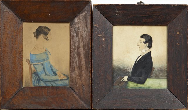 American School, "Portrait of a Woman in a Chair," and (1 of 1)