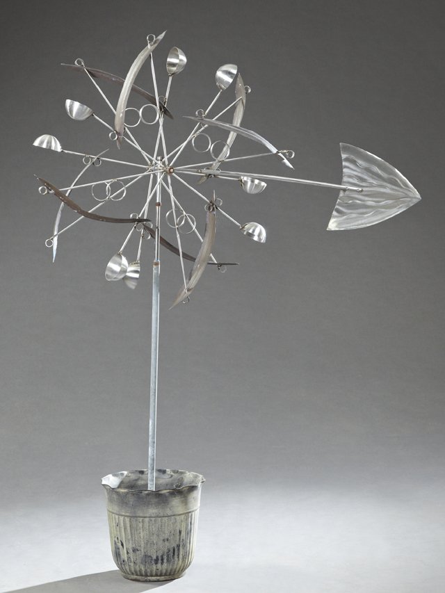 Unusual Aluminum Kinetic Garden Wind Sculpture, 20th (1 of 1)