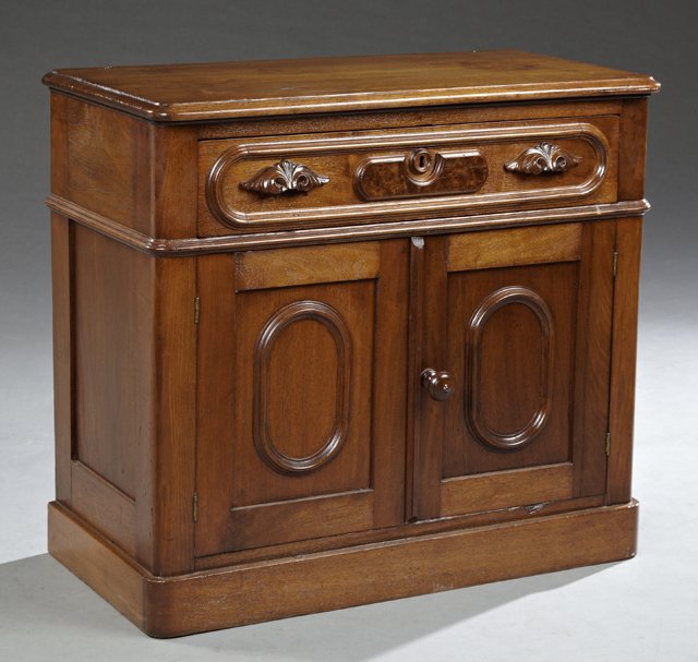 American Victorian Carved Walnut Washstand, late 19th (1 of 1)