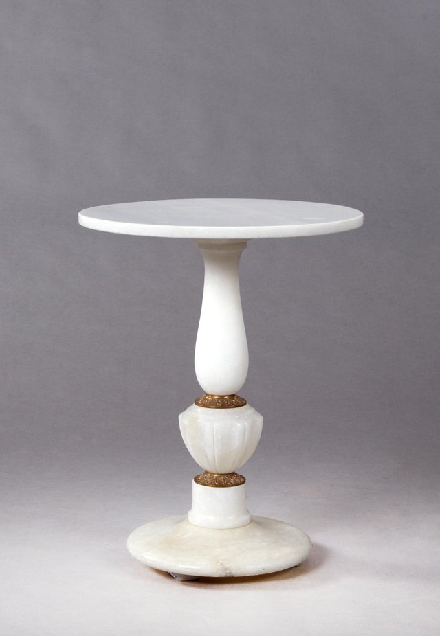 French Empire Style Ormolu Mounted Carved Alabaster (1 of 1)