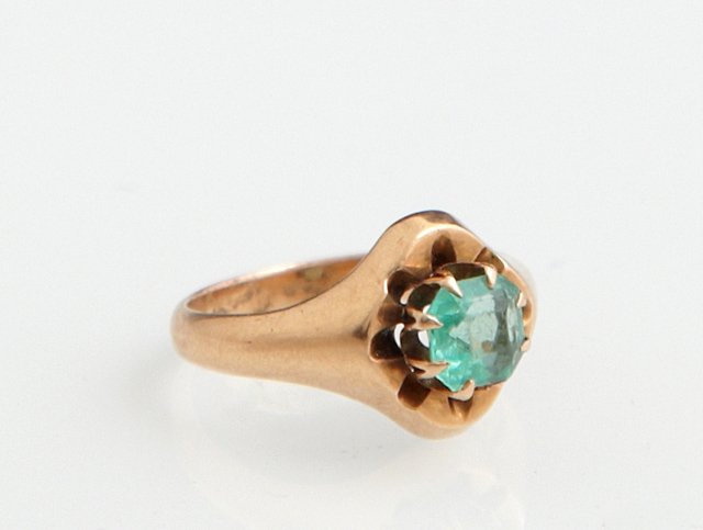 Lady's Antique 18K Rose Gold Dinner Ring, early 20th (1 of 1)