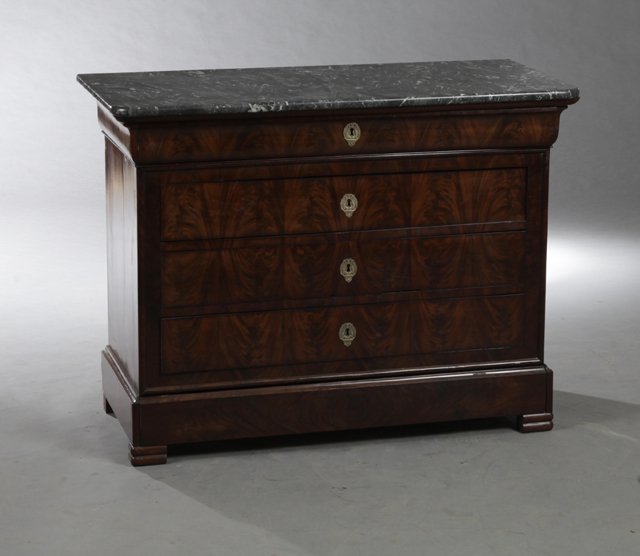 French Louis Philippe Marble Top Commode, mid 19th c., (1 of 1)