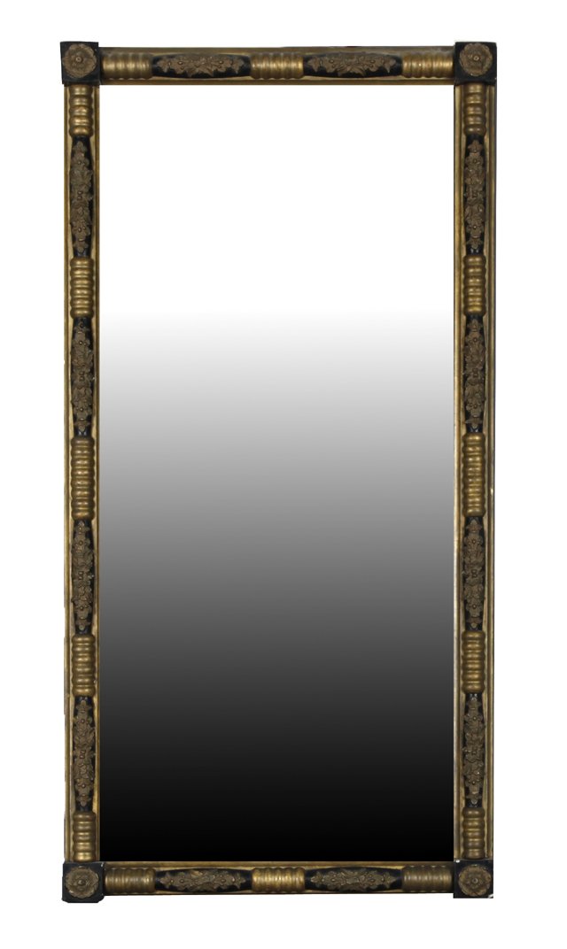 American Empire Parcel Gilt Lacquered Overmantel (1 of 1)