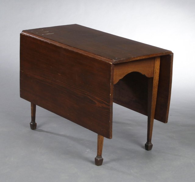 English Carved Pine Drop Leaf Table, late 19th c., the (1 of 6)